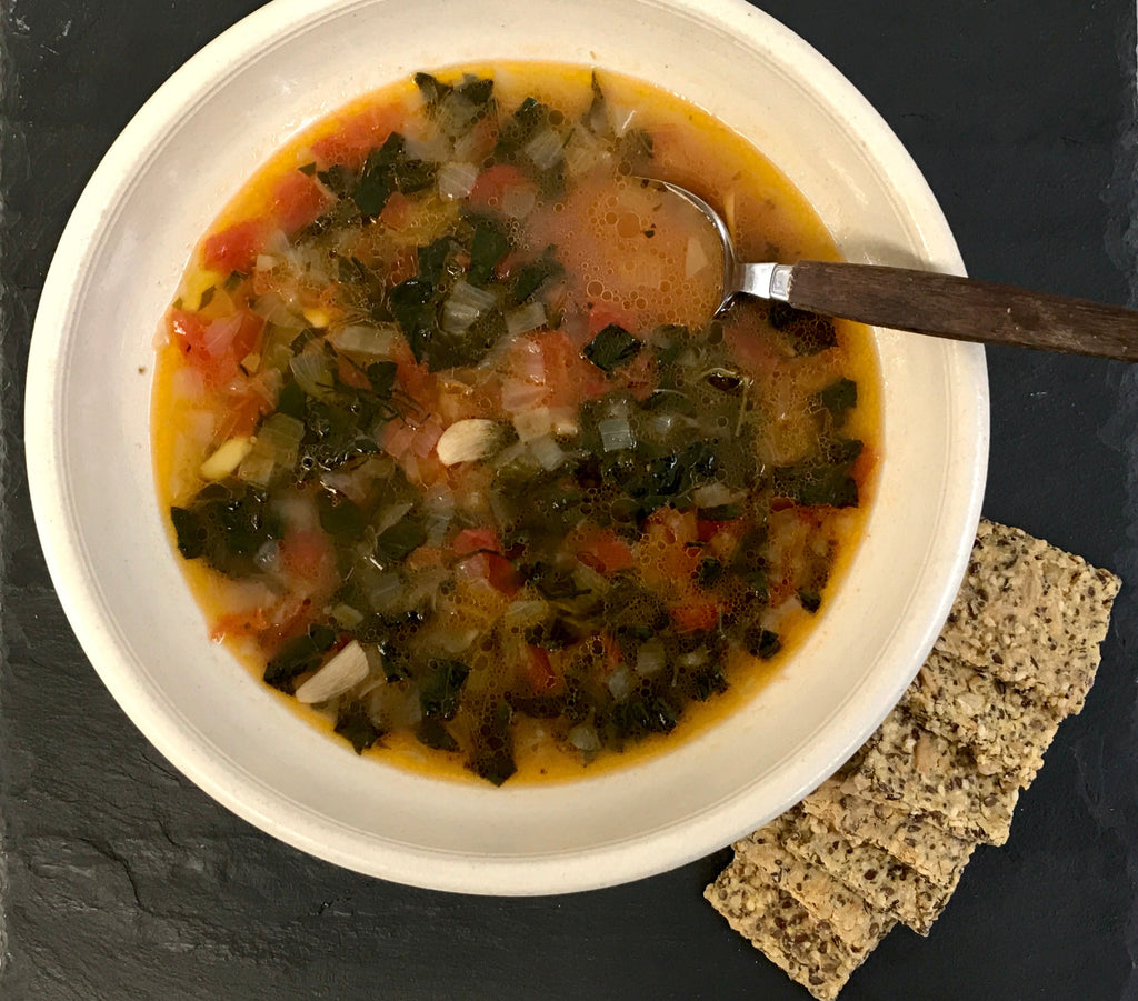 Cult Crackers - Vegetable Soup with Crackers